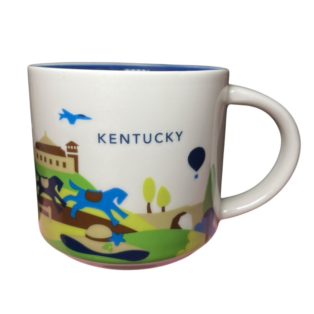 Starbucks Kentucky Mug YOU ARE HERE Collection Coffee Cup 2014 Kentucky 14 oz - Picture 1 of 7